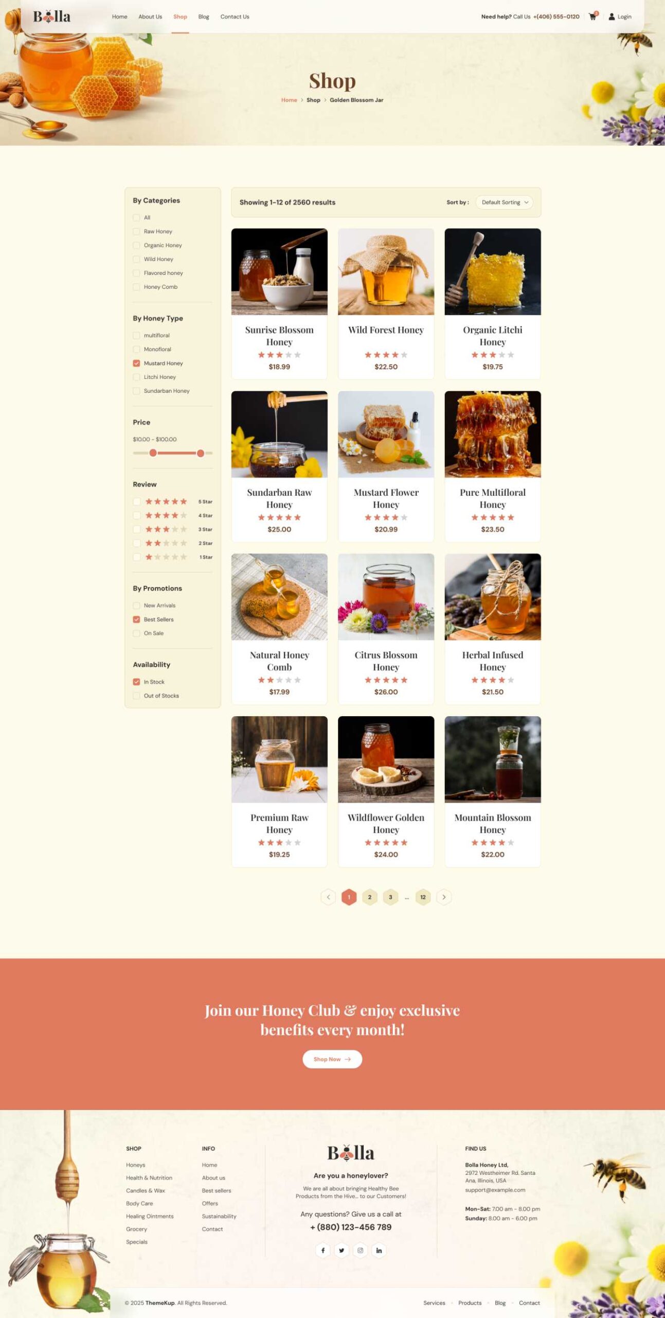 Bolla – Beekeeping and Honey Shop Website